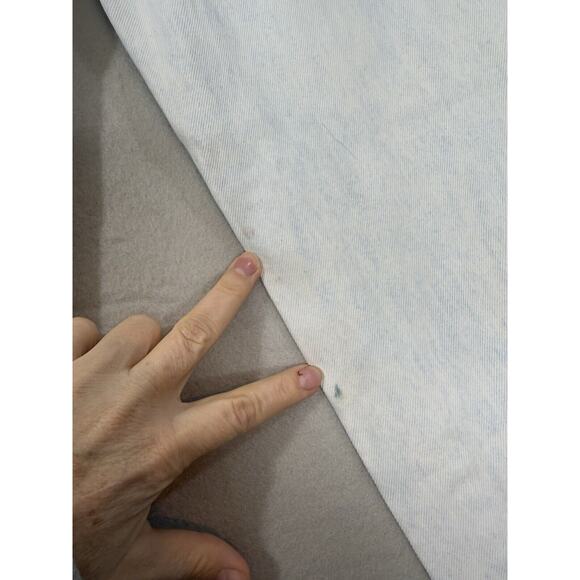 Vintage Union Bay Bleached Carpenter Pleated Old School Light Wash Jeans Size 30 - Picture 12 of 13